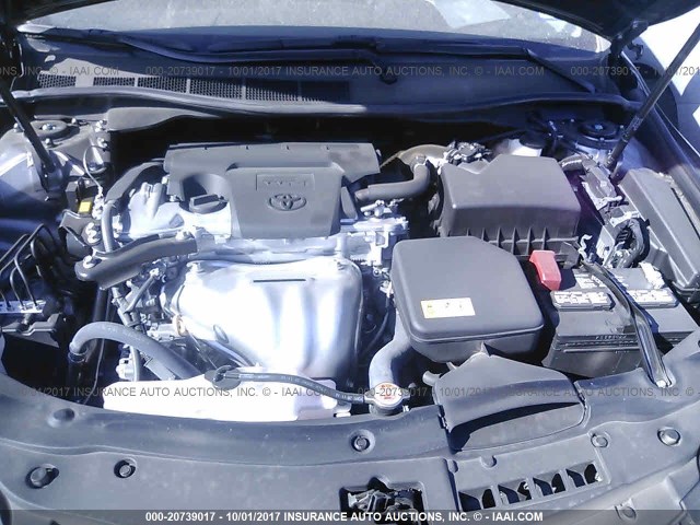 4T1BF1FK0HU426681 - 2017 TOYOTA CAMRY LE/XLE/SE/XSE GRAY photo 10