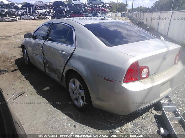 1G1ZA5EU3BF189913 - 2011 CHEVROLET MALIBU LS 金色 照片 3