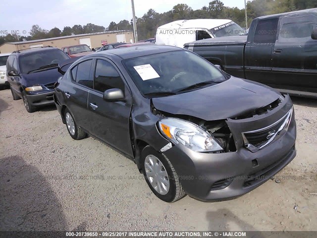 3N1CN7AP4EK465239 - 2014 NISSAN VERSA S/S PLUS/SV/SL GRAY photo 1