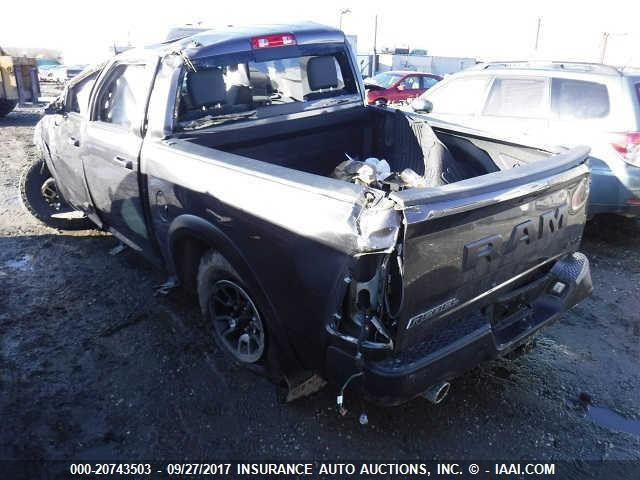 1C6RR7YT3HS711882 - 2017 RAM 1500 REBEL შავი ფოტო 3