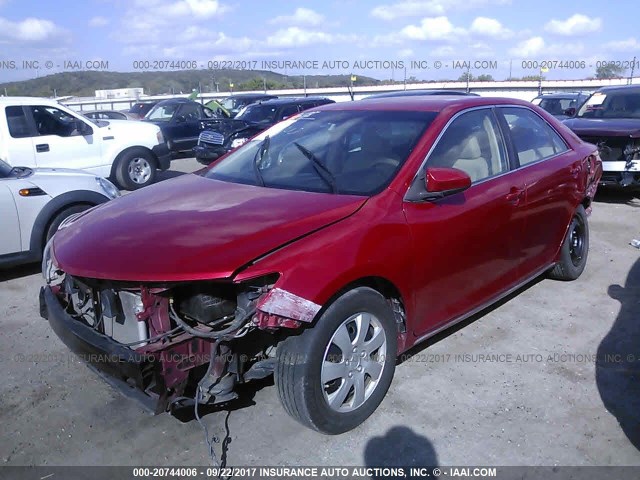 4T1BF1FK7CU591491 - 2012 TOYOTA CAMRY SE/LE/XLE RED photo 6