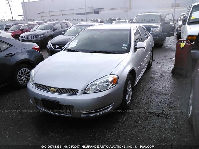 2G1WA5E35F1142308 - 2015 CHEVROLET IMPALA LIMITED LS GRAY photo 2