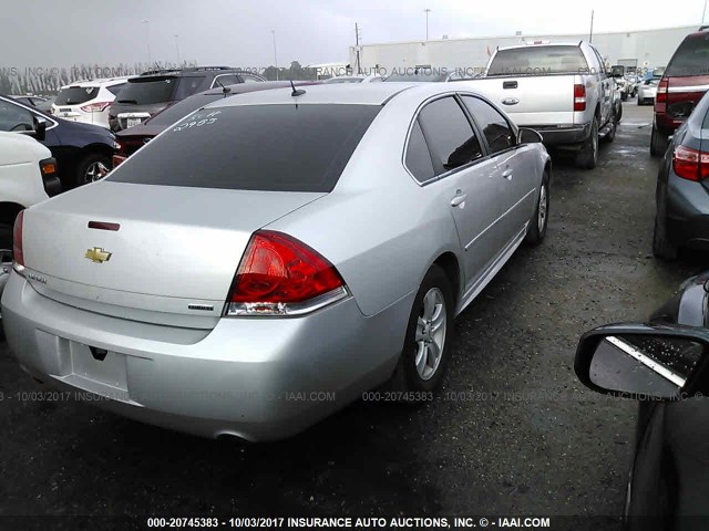 2G1WA5E35F1142308 - 2015 CHEVROLET IMPALA LIMITED LS GRAY photo 4