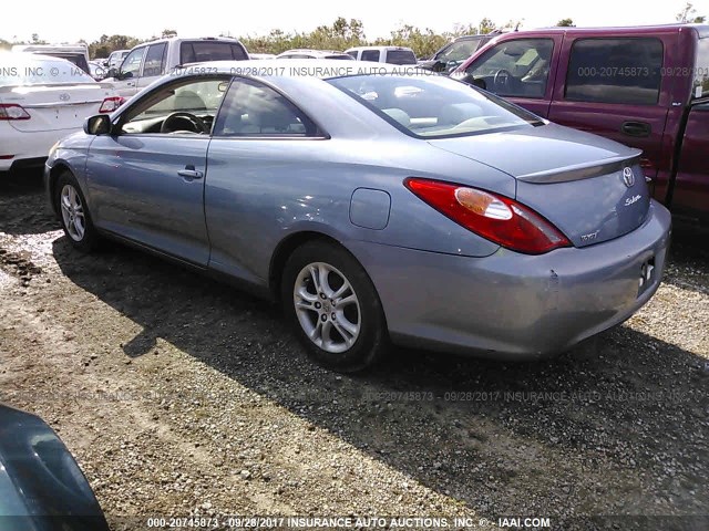 4T1CE38P96U751371 - 2006 TOYOTA CAMRY SOLARA SE/SLE BLUE photo 3