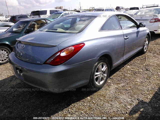 4T1CE38P96U751371 - 2006 TOYOTA CAMRY SOLARA SE/SLE BLUE photo 4