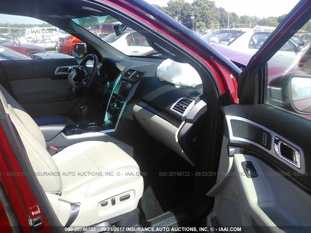 1FMHK7F86BGA46196 - 2011 FORD EXPLORER LIMITED 红色 照片 5