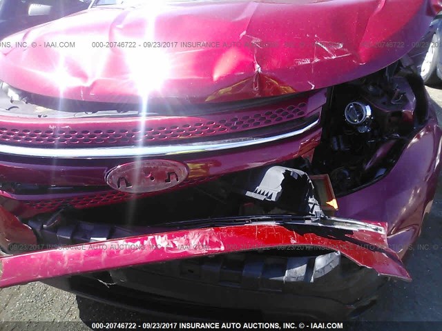 1FMHK7F86BGA46196 - 2011 FORD EXPLORER LIMITED 红色 照片 6