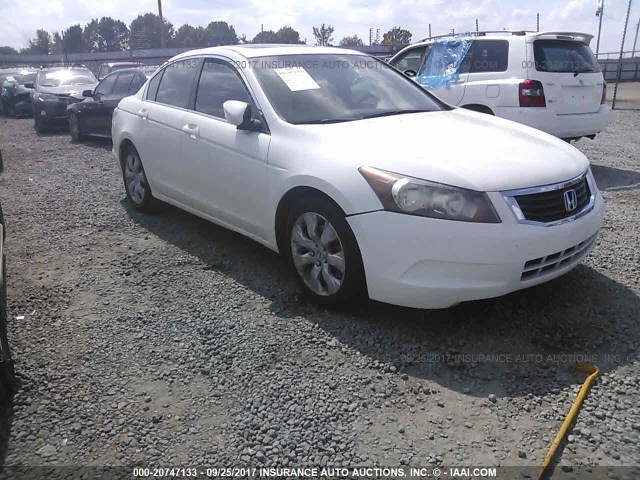 JHMCP26808C038936 - 2008 HONDA ACCORD EXL WHITE photo 1