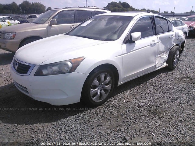 JHMCP26808C038936 - 2008 HONDA ACCORD EXL WHITE photo 2