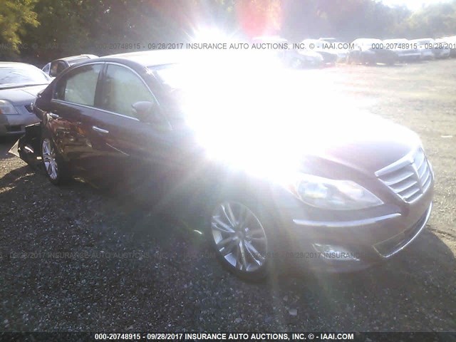 KMHGC4DD5CU165223 - 2012 HYUNDAI GENESIS 3.8L BURGUNDY photo 1