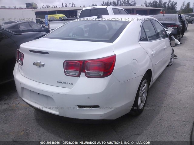1G11B5SL3EF136851 - 2014 CHEVROLET MALIBU LS 白色 照片 4
