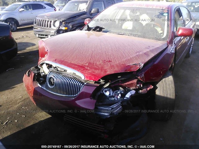 1G4HD57189U142455 - 2009 BUICK LUCERNE CXL MAROON photo 6