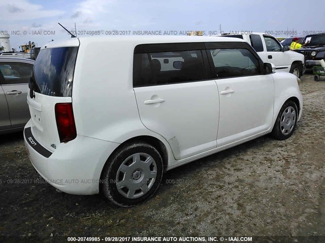 JTLKE50E081023775 - 2008 TOYOTA SCION XB თეთრი ფოტო 4