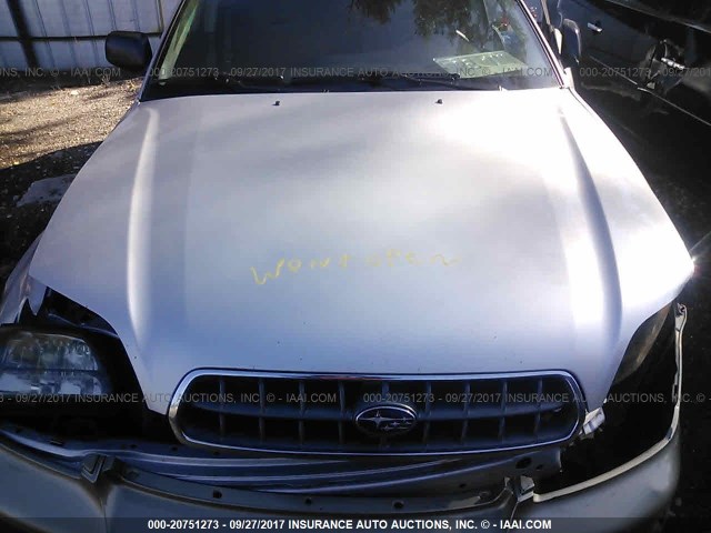 4S3BH675037622373 - 2003 SUBARU LEGACY OUTBACK AWP 银色 照片 10