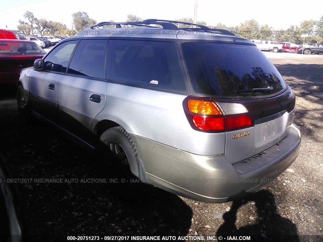 4S3BH675037622373 - 2003 SUBARU LEGACY OUTBACK AWP SILVER photo 3