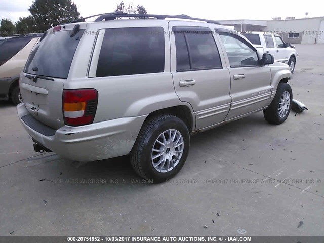 1J4GW58N94C118282 - 2004 JEEP GRAND CHEROKEE LIMITED SILVER photo 4