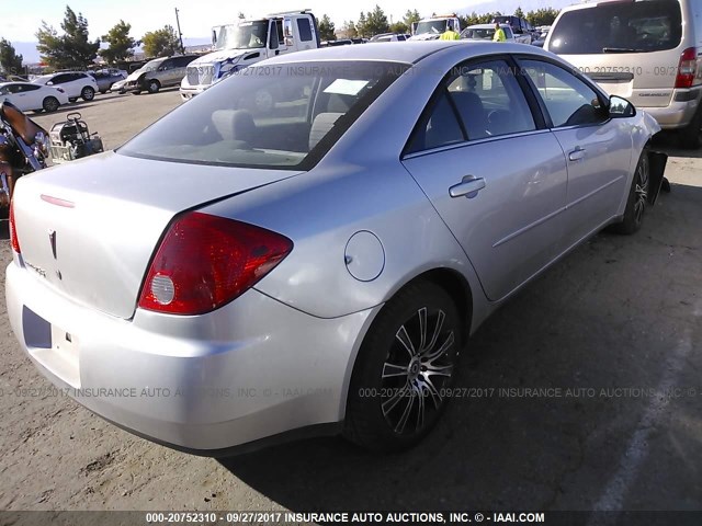 1G2ZG57B394125138 - 2009 PONTIAC G6 SILVER photo 4