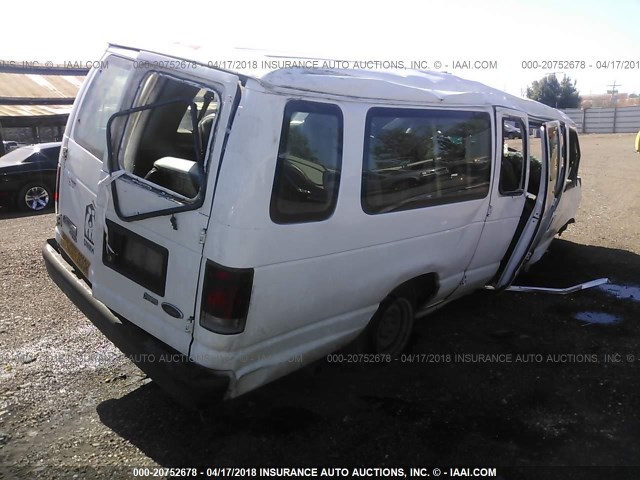 1FBSS3BLXBDA16041 - 2011 FORD ECONOLINE E350 SUPER DUTY WAGON WHITE photo 4