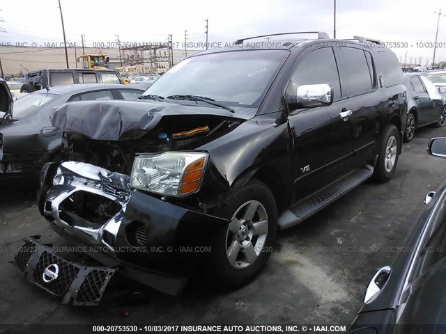 5N1AA08A96N733802 - 2006 NISSAN ARMADA SE/LE BLACK photo 2