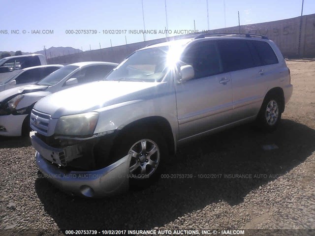 JTEDP21A940027005 - 2004 TOYOTA HIGHLANDER LIMITED SILVER photo 2