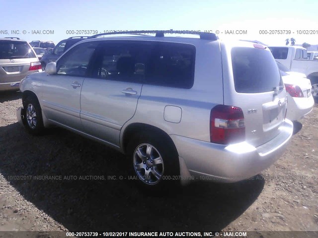 JTEDP21A940027005 - 2004 TOYOTA HIGHLANDER LIMITED SILVER photo 3