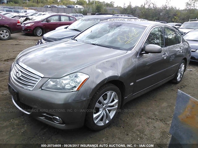 JNKAY01FX8M655463 - 2008 INFINITI M35 SPORT GOLD photo 2