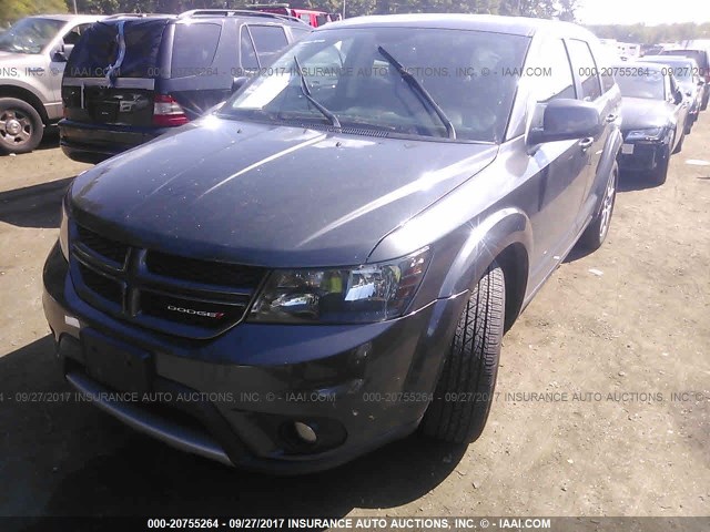 3C4PDDEG2ET154350 - 2014 DODGE JOURNEY R/T Dark Brown photo 2