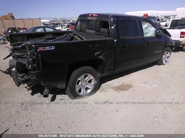 3GCUKREC4GG361496 - 2016 CHEVROLET SILVERADO K1500 LT BLACK photo 4