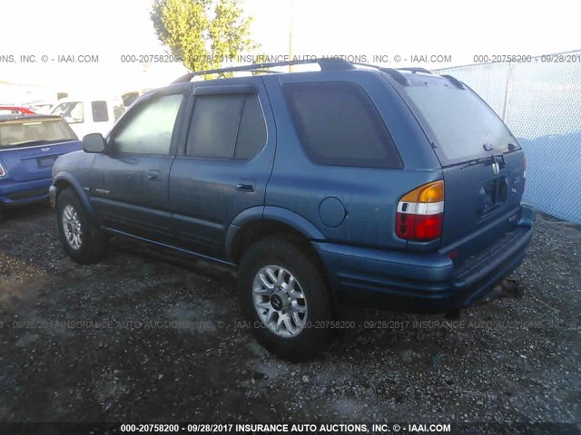 4S6DM58W514402945 - 2001 HONDA PASSPORT EX/LX 蓝色 照片 3