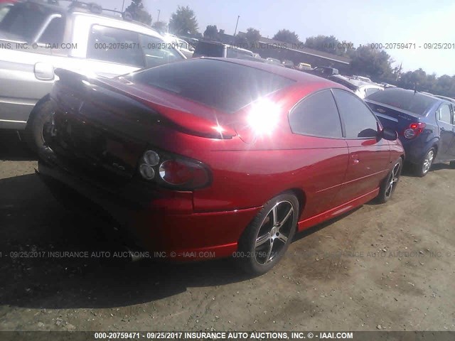 6G2VX12U16L540396 - 2006 PONTIAC GTO RED photo 4