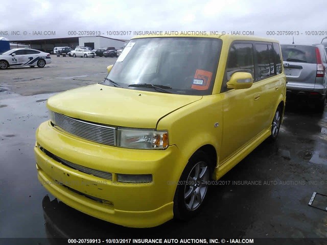 JTLKT324554015552 - 2005 TOYOTA SCION XB Amarillo foto 2
