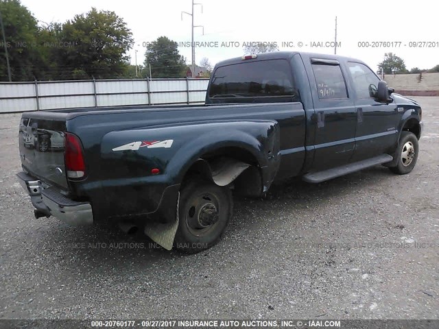 1FTWW33F9XED65655 - 1999 FORD F350 SUPER DUTY GREEN photo 4