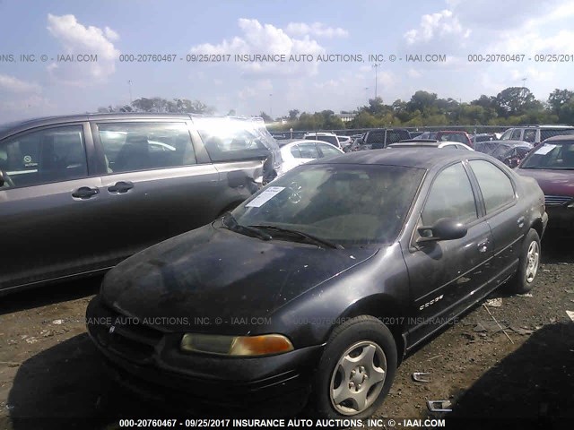 1B3EJ46X0WN140173 - 1998 DODGE STRATUS BLACK photo 2