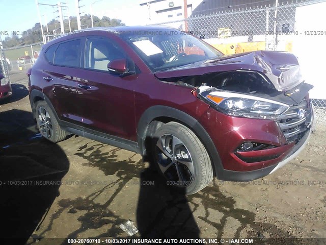 KM8J3CA2XHU309326 - 2017 HYUNDAI TUCSON LIMITED/SPORT AND ECO/SE MAROON photo 1