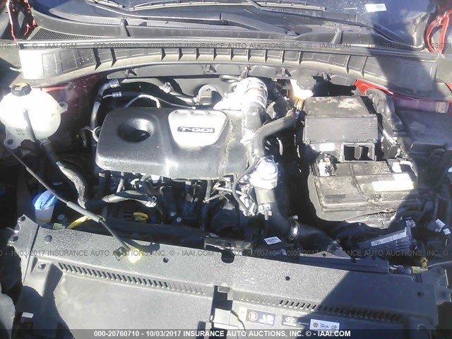 KM8J3CA2XHU309326 - 2017 HYUNDAI TUCSON LIMITED/SPORT AND ECO/SE MAROON photo 10