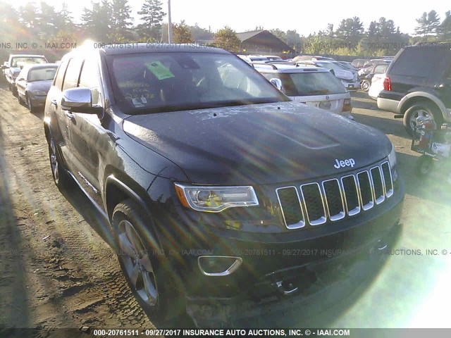 1C4RJFCG7FC847976 - 2015 JEEP GRAND CHEROKEE OVERLAND BLACK photo 1