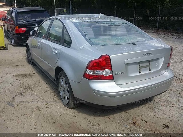 YV1MS382672273620 - 2007 VOLVO S40 2.4I SILVER photo 3