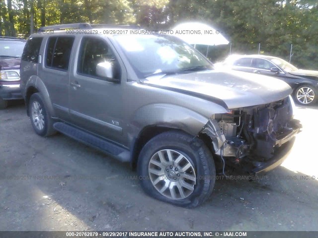 5N1BR18B78C624636 - 2008 NISSAN PATHFINDER LE/SE BROWN photo 1