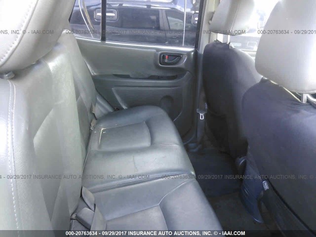 KM8SC73D02U225100 - 2002 HYUNDAI SANTA FE GLS/LX SILVER photo 8