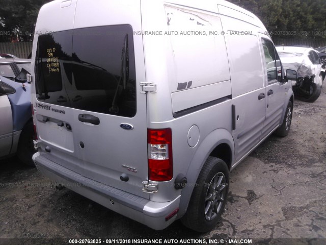 NM0LS7DN3CT117514 - 2012 FORD TRANSIT CONNECT XLT SILVER photo 4