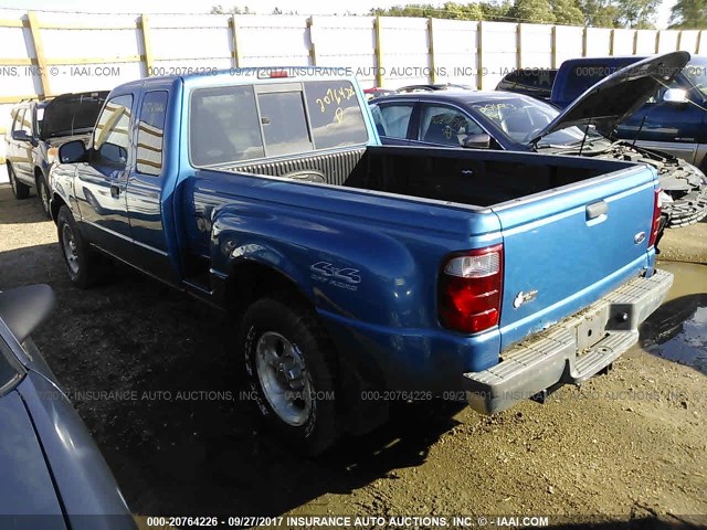 1FTZR15E81PA71995 - 2001 FORD RANGER SUPER CAB BLUE photo 3