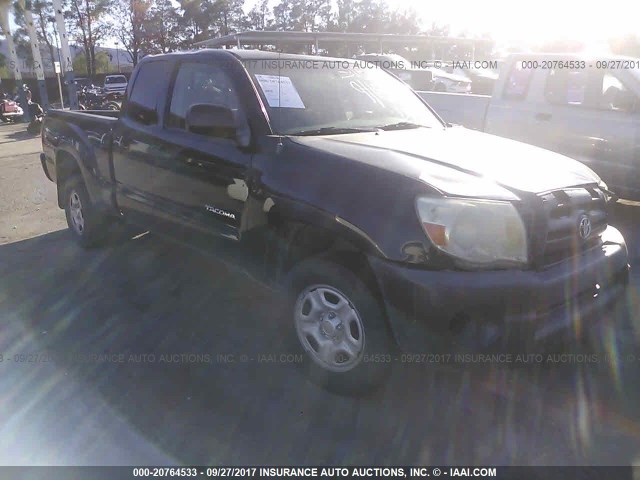 5TETX22N78Z484287 - 2008 TOYOTA TACOMA ACCESS CAB Schwarz Foto 1