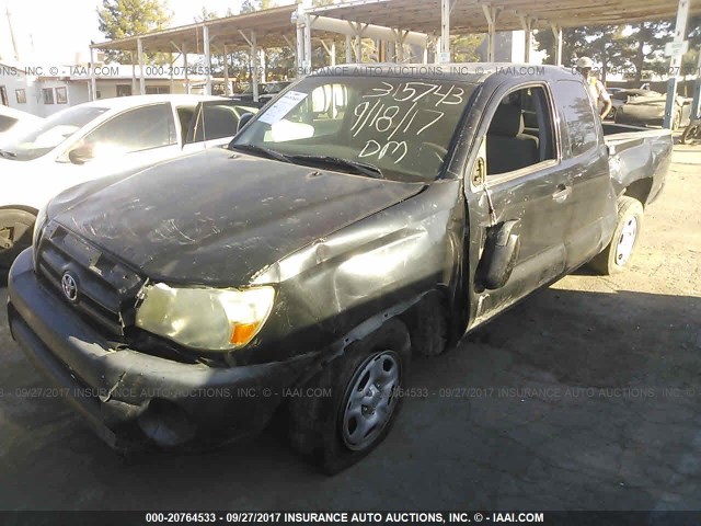 5TETX22N78Z484287 - 2008 TOYOTA TACOMA ACCESS CAB BLACK photo 2