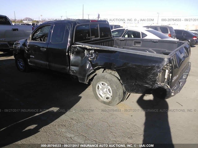 5TETX22N78Z484287 - 2008 TOYOTA TACOMA ACCESS CAB Schwarz Foto 3