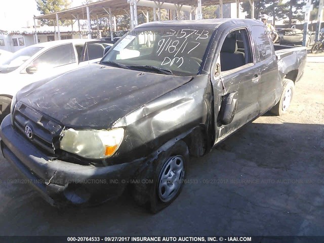 5TETX22N78Z484287 - 2008 TOYOTA TACOMA ACCESS CAB Schwarz Foto 6