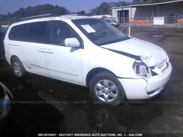 KNDMB233386254341 - 2008 KIA SEDONA EX/LX WHITE photo 1