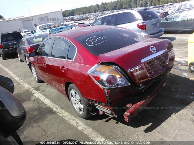 1N4AL21E88N422443 - 2008 NISSAN ALTIMA 2.5/2.5S RED photo 3