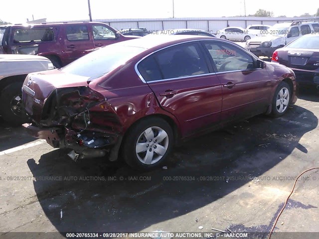 1N4AL21E88N422443 - 2008 NISSAN ALTIMA 2.5/2.5S RED photo 4