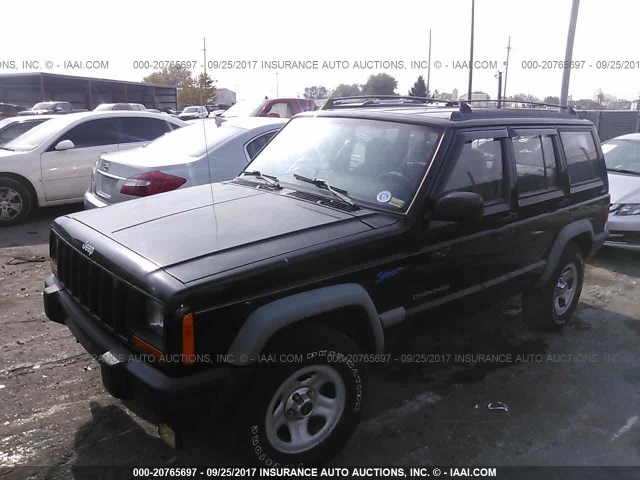 1J4FJ68S6WL248349 - 1998 JEEP CHEROKEE SPORT/CLASSIC შავი ფოტო 2
