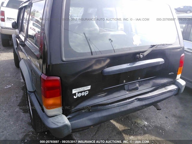 1J4FJ68S6WL248349 - 1998 JEEP CHEROKEE SPORT/CLASSIC BLACK photo 6